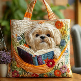 Helmi - Pehmustettu kassi shih tzu -kuviolla